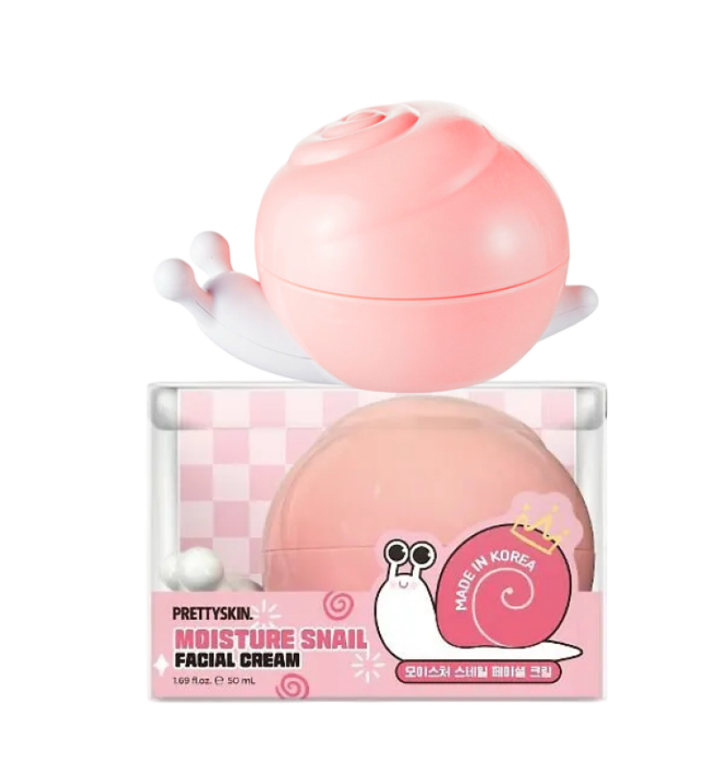 PrettySkin Крем для лица увлажняющий с муцином улитки, Cream Moisture Snail Facial, 50 мл
