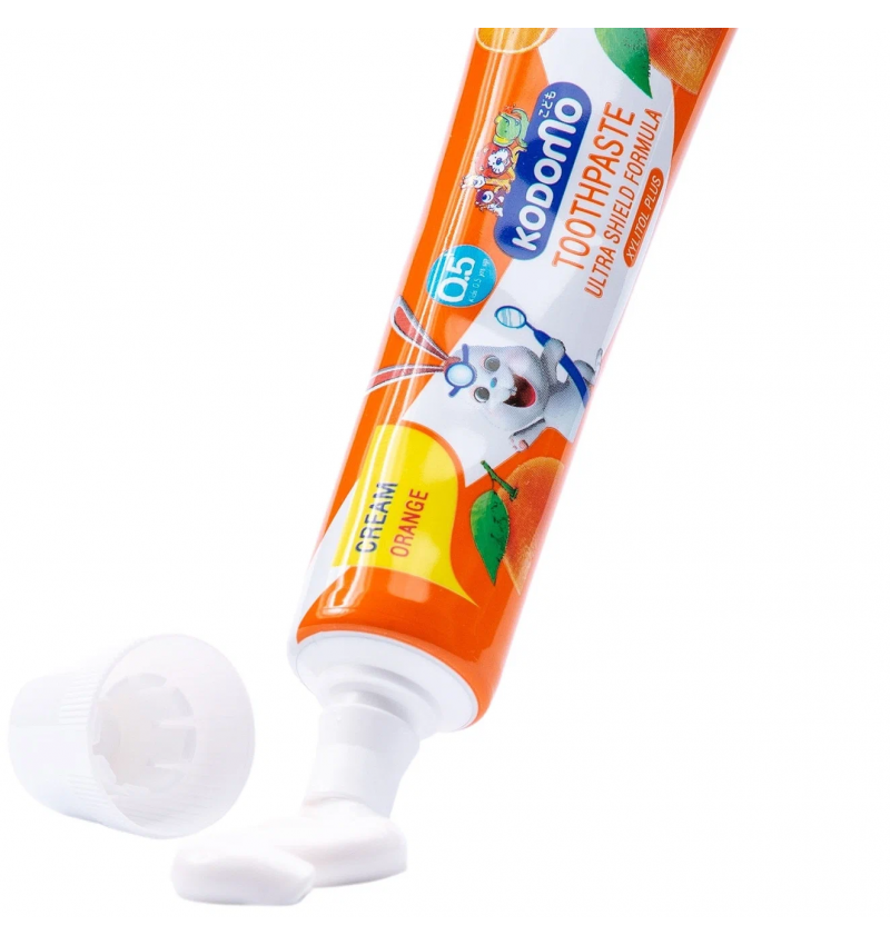 Lion KODOMO Детская зубная паста Апельсин, Ultra Shield Cream Orange, 40 гр.