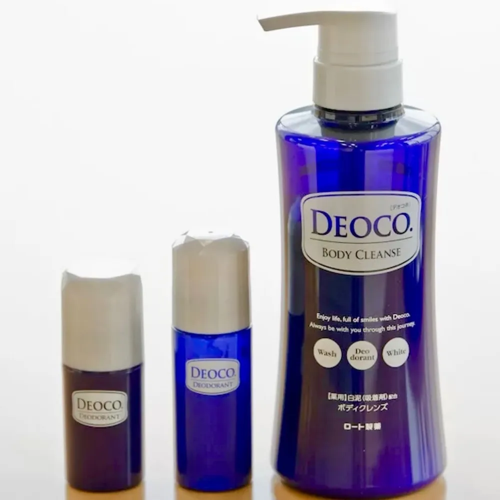 ROHTO Жидкое мыло для тела против возрастного запаха с цветочным ароматом, Deoco Body Cleanse 350 мл
