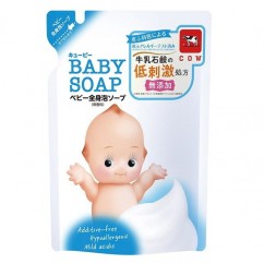 COW Детская пенка "2 в 1" для мытья волос и тела с первых дней жизни (Без слез) QP Baby Soap" 350 мл (мягкая упаковка)