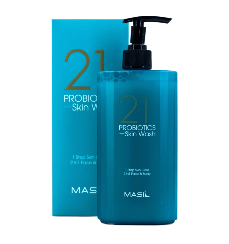 Masil 21 Очищающий гель для душа и умывания 2в1 с пробиотиками / Probiotics Skin Wash 500 мл