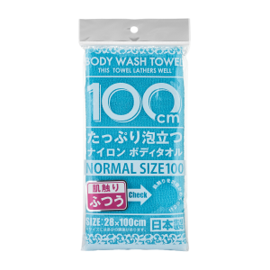  YOKOZUNA Shower Body Towel Normal Массажная мочалка для тела, средней жесткости, 28Х100см.