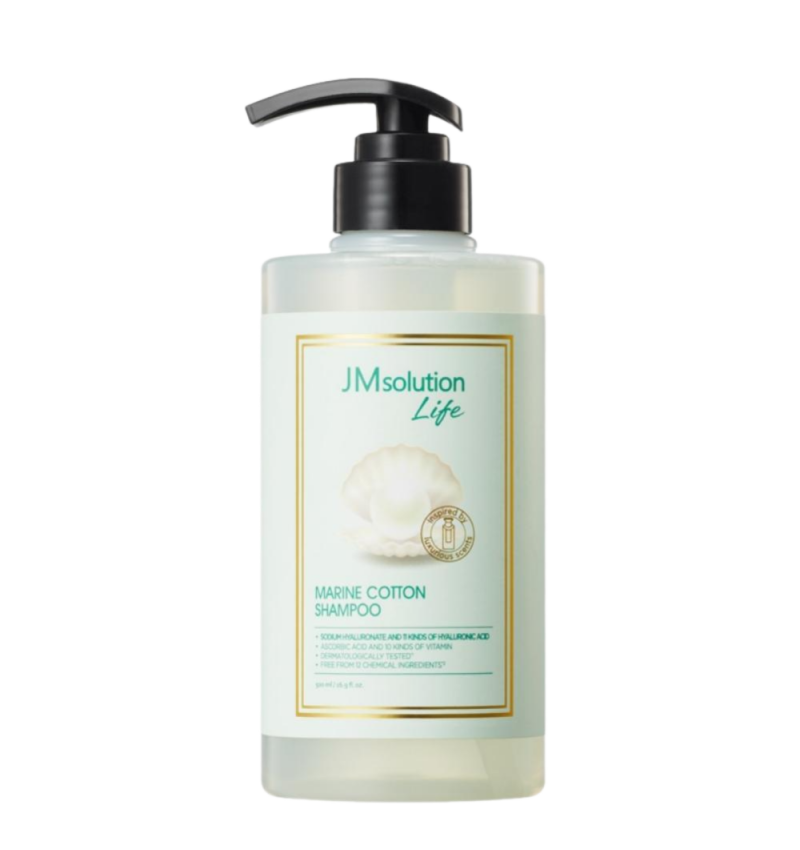 JMSolution Shampoo Life Marine Cotton Шампунь для волос с экстрактом морского хлопка 500 мл.