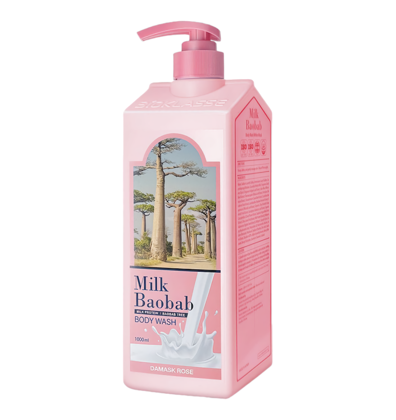 Milk Baobab Гель для душа с дамасской розой, Original Body Wash Damask Rose, 1000 мл.