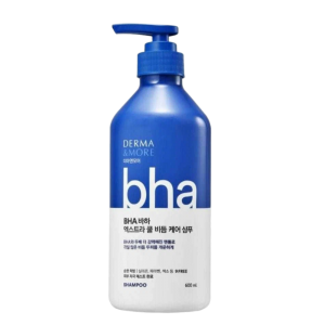 Kerasys Шампунь для волос охлаждающий тонизирующий от перхоти, Derma & More Bha Extra Cool Shampoo 600 мл