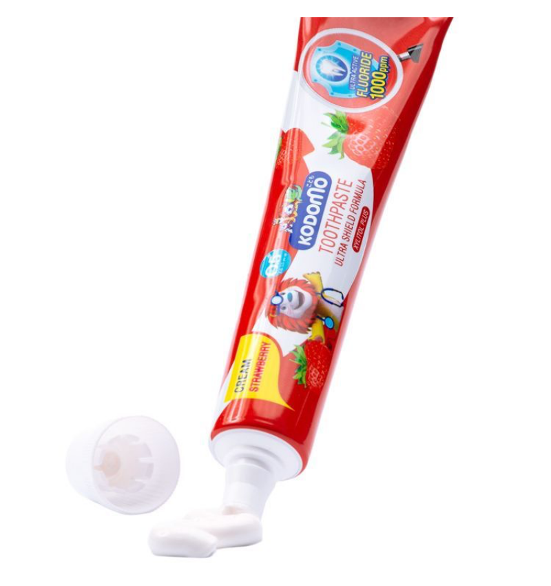 Lion KODOMO Детская зубная паста Клубника, Ultra Shield Cream Strawberry, 40 гр.