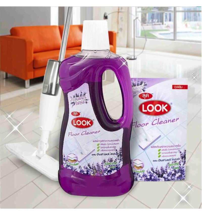 LION Средство для мытья полов "Пыль на замок" ЛАВАНДА Look Floor Cleaner  1 л. бутылка