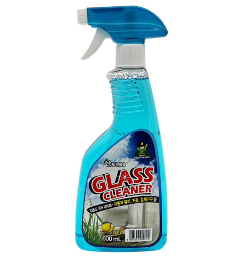 Sandokkaebi Glass Пена-спрей для мытья стекол и зеркал с ароматом лимона / Glass Cleaner, 600 мл спрей