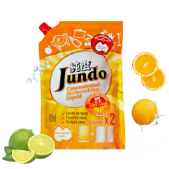 Jundo Гель Эко-концентрат для мытья посуды Juicy Lemon  800 мл. мягкая упаковка