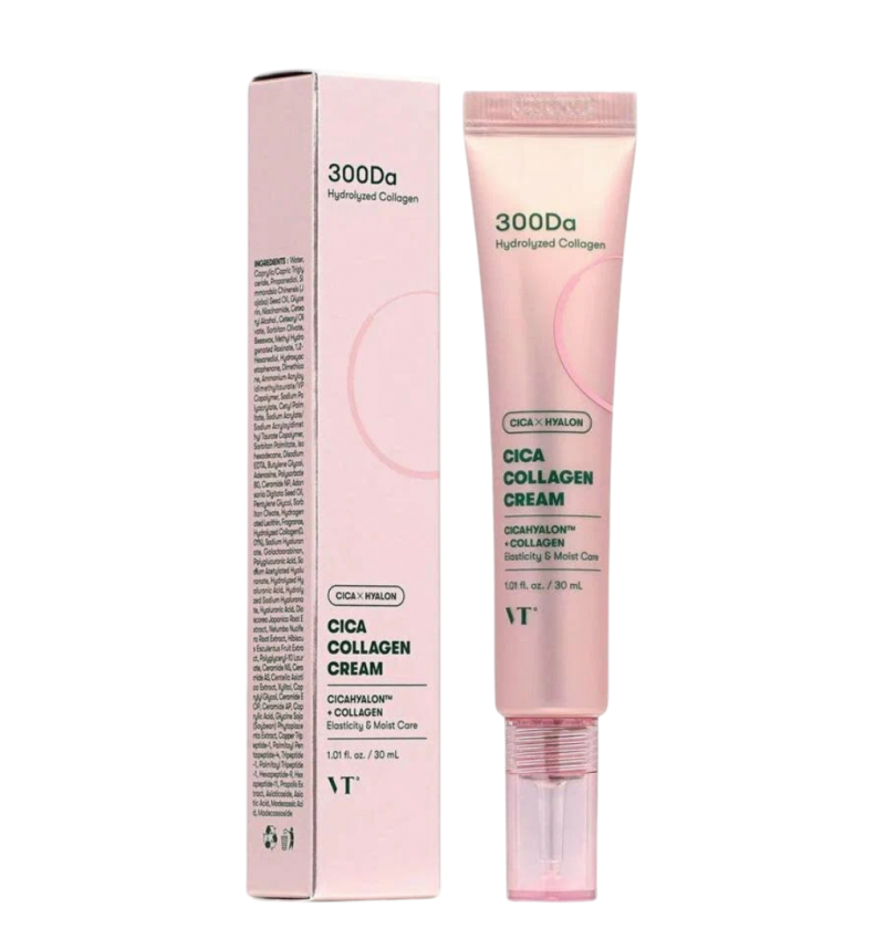 VT Cosmetics Увлажняющий крем с коллагеном и пептидами Cica Collagen Cream 30мл