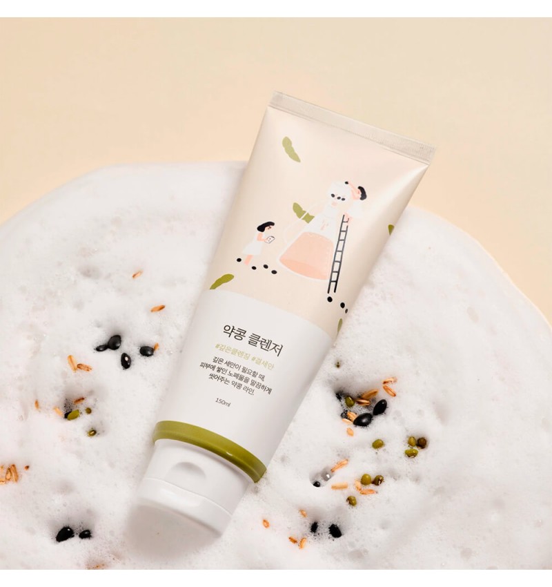 Round Lab Питательная пенка-скраб для умывания с соей Soybean Cleanser 150 мл.