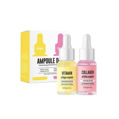 Dermal Ampoule Duo Moisturizing&Nutrition набор сывороток для лица коллаген и ватамин С 2шт*17мл.