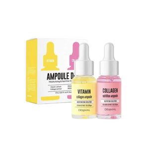 Dermal Ampoule Duo Moisturizing&Nutrition набор сывороток для лица коллаген и ватамин С 2шт*17мл.