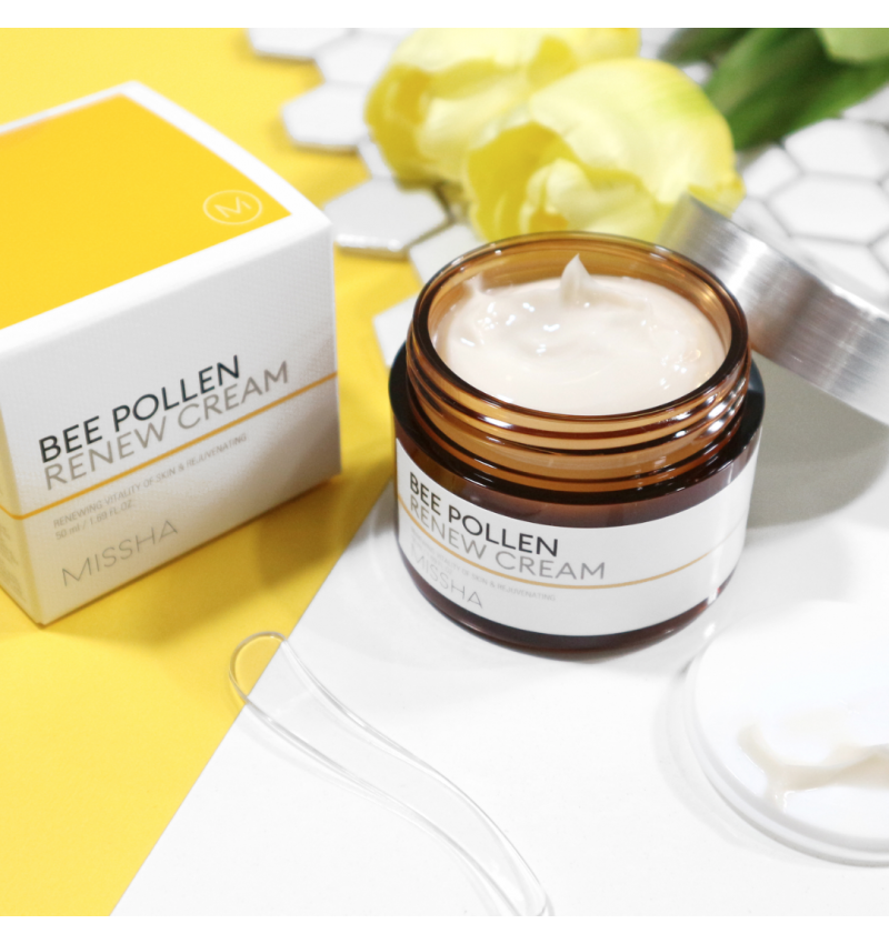 MISSHA Крем для лица восстанавливающий с пчелиной пыльцой Bee Pollen Renew Cream 50 мл.