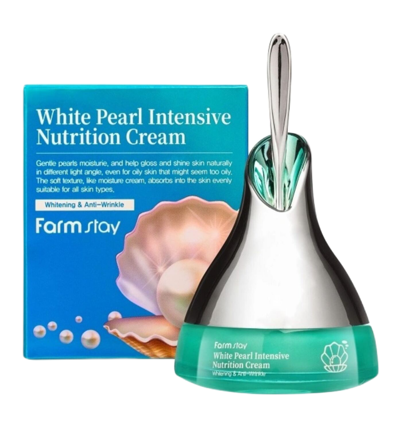  FarmStay Интенсивный питательный крем с экстрактом жемчуга / White Pearl Intensive Nutrition Cream, 50 гр.