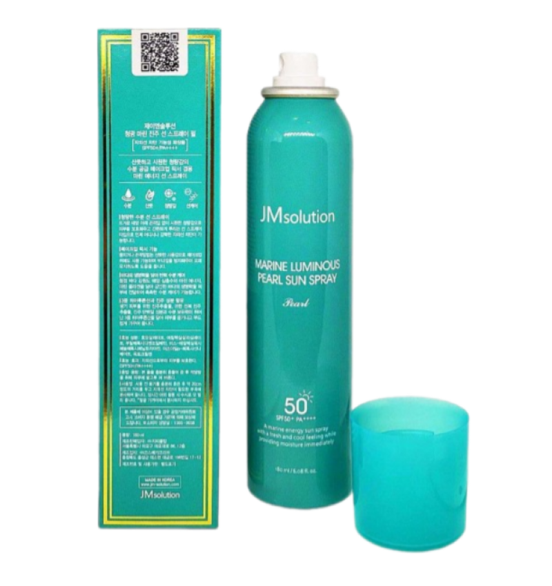 JMsolution Солнцезащитный спрей с жемчугом Marine Luminous Pearl Sun Protection Sun Spray SPF50+ PA+++ 180 мл.