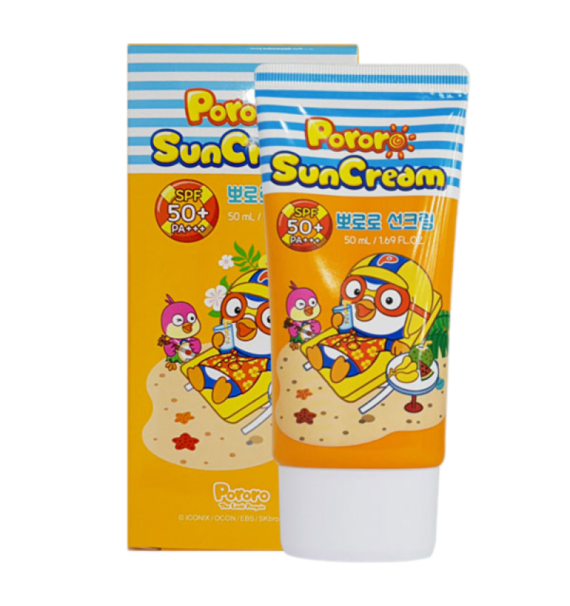 Pororo Детский солнцезащитный крем Sunblock Cream SPF50+PA+++, 50 мл