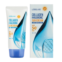 LEBELAGE Солнцезащитный крем, с коллагеном и гиалурон. кислотой Collagen Hyaluronic SPF50+ PA++++70g