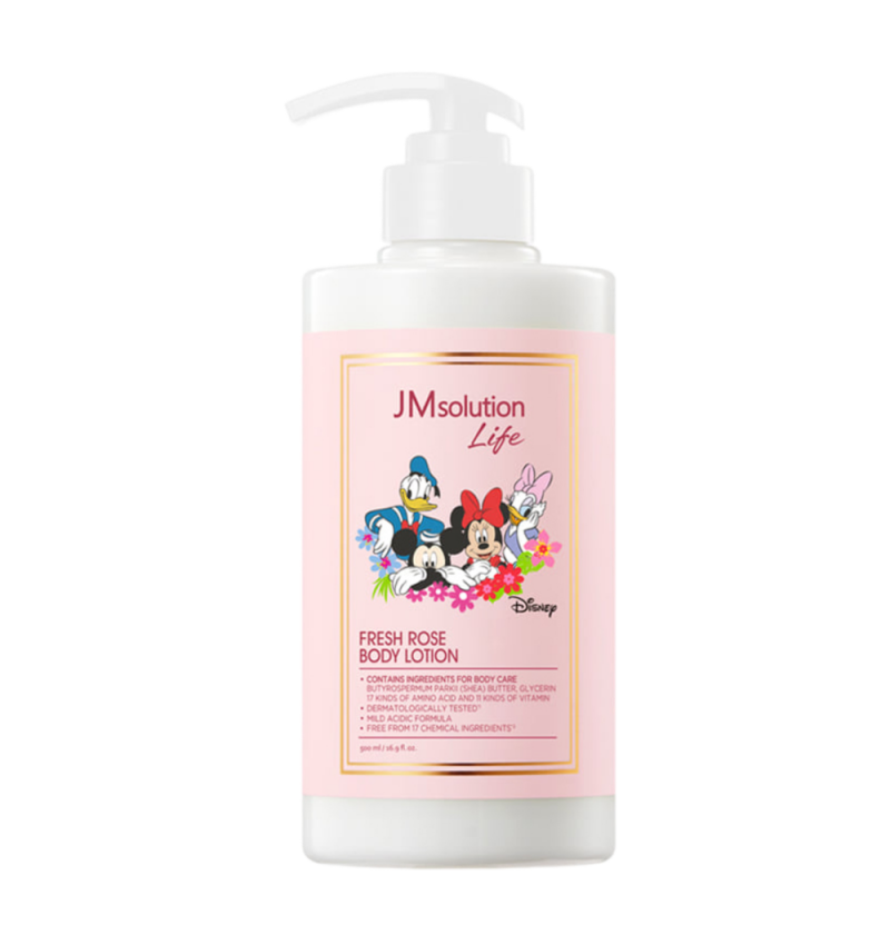 JMsolution Увлажняющий парфюмированный лосьон для тела Life Disney Body Lotion Fresh Rose 500мл.