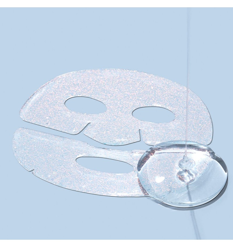 Petitfee Гидрогелевая маска с жемчужной пудрой для выравнивания тона / Koelf Aura Quartz Hydrogel Face Mask Crystal Rose , 1 шт.