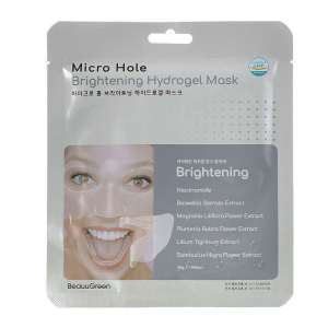 BeauuGreen Гидрогелевая маска антивозрастная с ниацинамидом Micro Hole Brightening Hydrogel Mask 30 мл