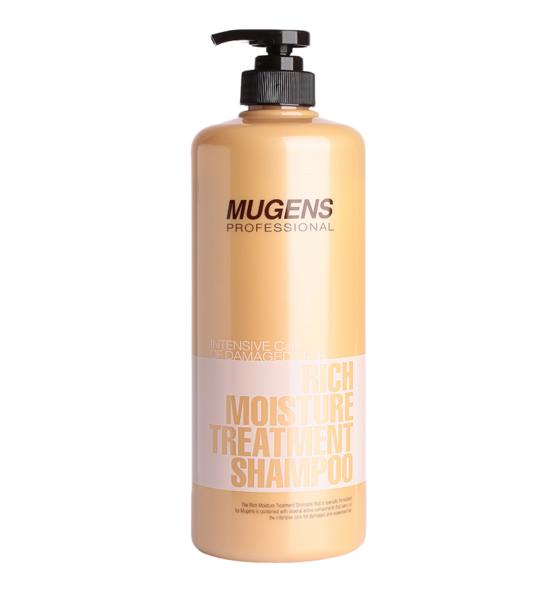 WELCOS Шампунь для поврежденных волос, Mugens Rich Moisture Treatment Shampoo, 1000 мл.