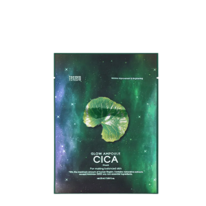Tenzero Ампульная маска для лица с экстрактом центеллы азиатской, Glow Ampoule Cica Mask, 1 шт