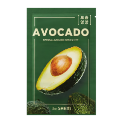 The Saem Маска тканевая с экстрактом авокадо, Natural Avocado Mask Sheet 1 шт