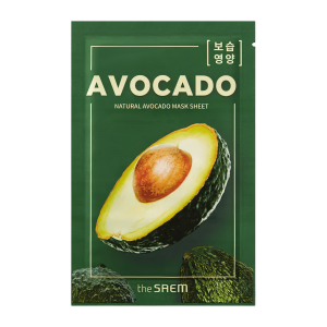 The Saem Маска тканевая с экстрактом авокадо, Natural Avocado Mask Sheet 1 шт