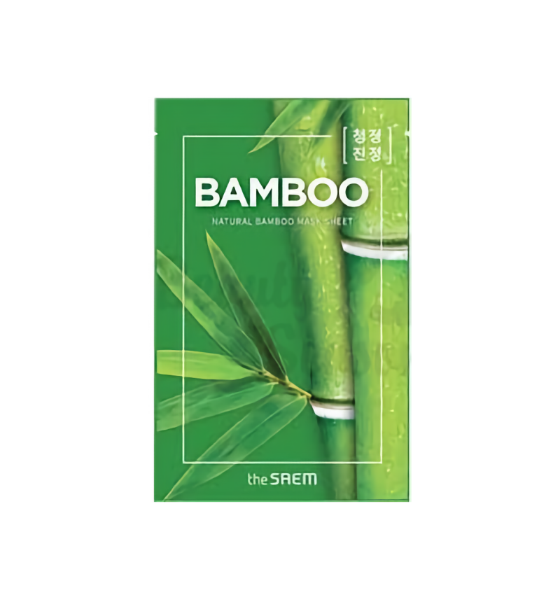 The Saem Маска тканевая с экстрактом бамбука, Natural Bamboo Mask Sheet, 1 шт
