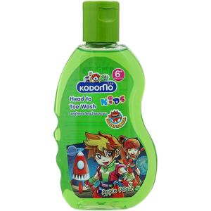 LION Kodomo Head to Toe Wash Apple Peach ,детский шампунь для волос и тела, Яблоко 200 мл.