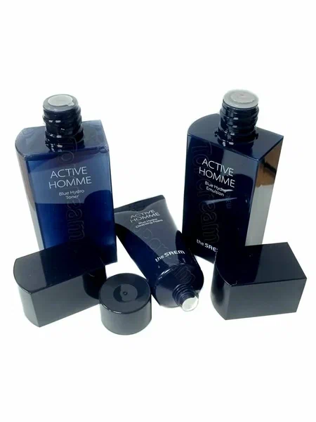 The Saem Набор уходовый для мужской кожи лица (тонер, эмульсия, пенка для умывания) Active Homme Blue Hydro Skin Care, Set 145*2, 60мл