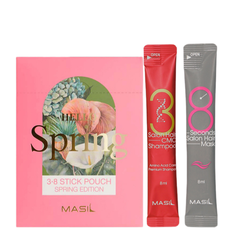 Masil Набор для ухода за волосами, 3.8 Stick Pouch Spring Edition, 8 мл*10 шт + 8 мл*10 шт