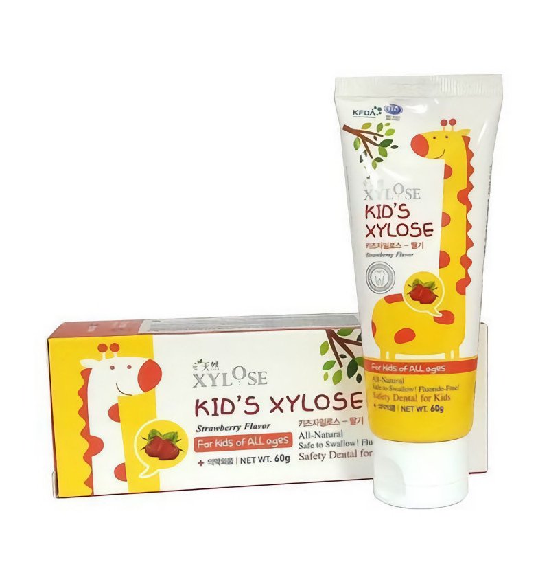 HANIL Детская зубная паста с экстрактом клубники Xylose Kids, 60 гр