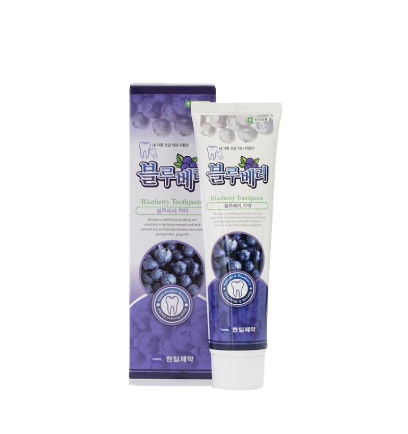 Hanil Зубная паста с экстрактом черники и перечной мяты / Natural A Blueberry Toothpaste, 180 гр.