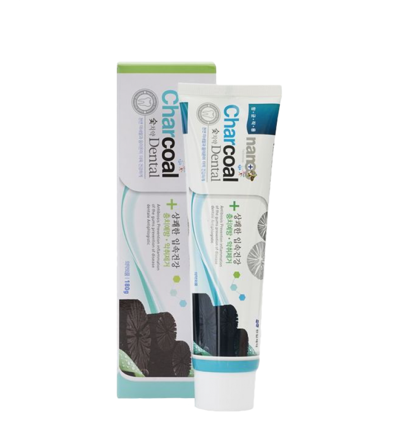 Hanil Chemical Зубная паста с серебром и бамбуковым углем / Nano Charcoal Dental Toothpaste, 180 гр.