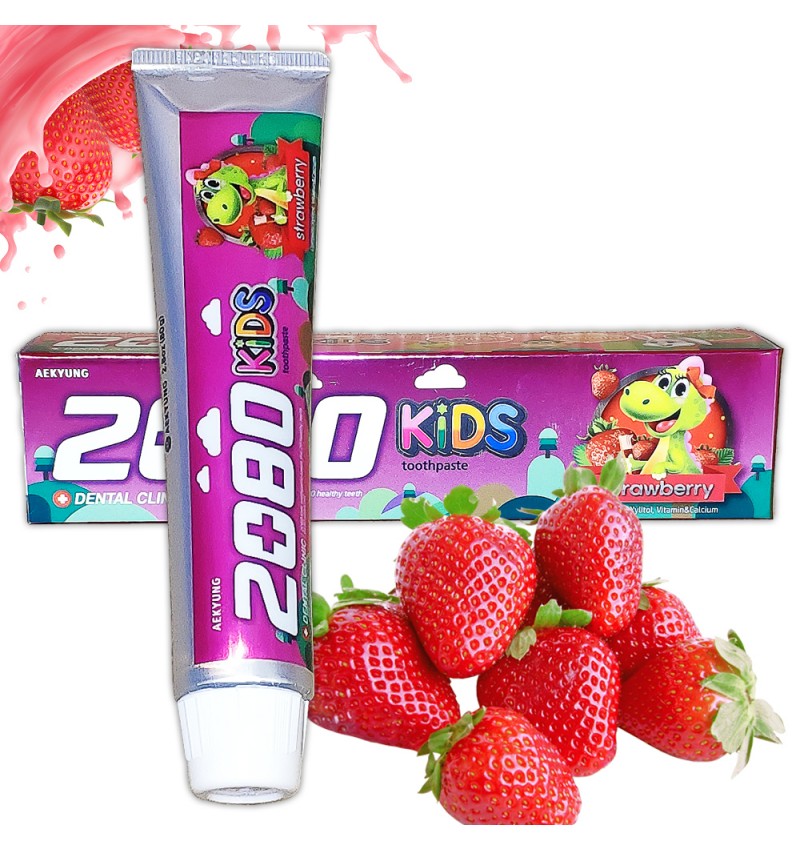 KeraSys Зубная паста детская "Клубничная" / Dental Clinic 2080 Kids Toothpaste Strawberry 80 гр