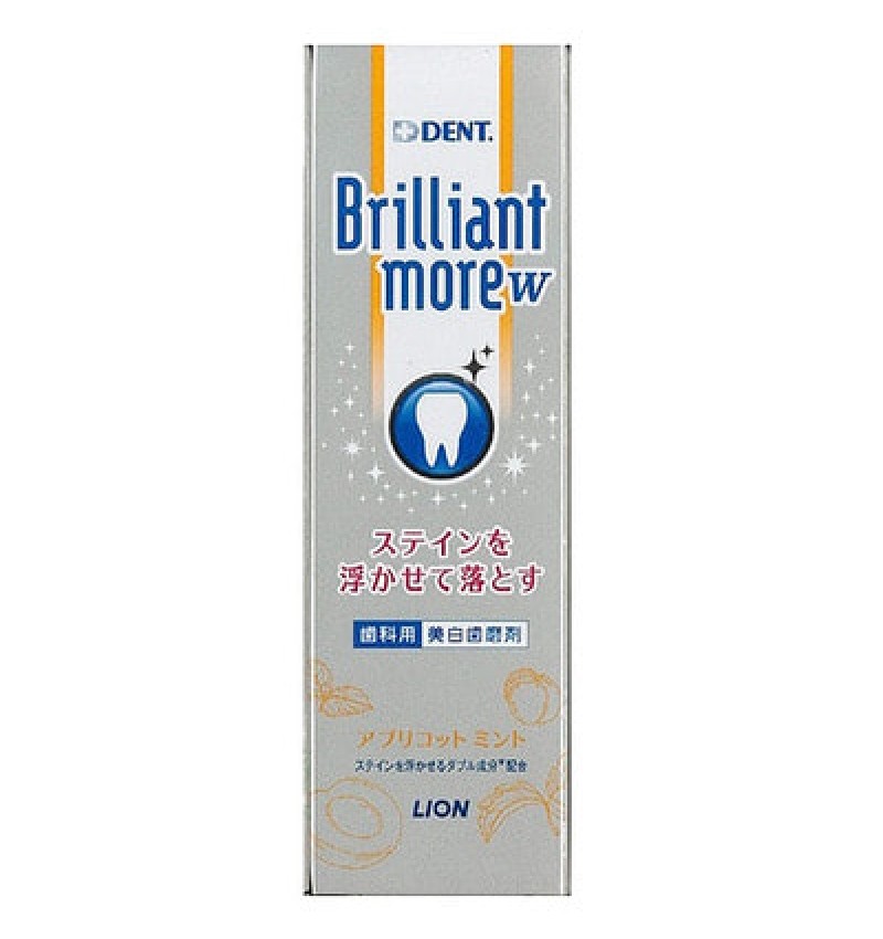 LION DENT Brilliant More Apricot Mint Зубная паста отбеливающая и предотвращающая неприятный запах изо рта, со вкусом абрикоса и мяты, 90 гр.