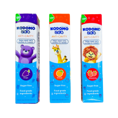 LION Детская зубная паста Виноград Kodomo Anti Cavity Toothpaste Grape, 80 гр.