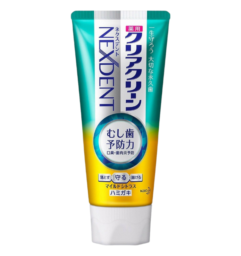 KAO Clear Clean NEXDENT Mild Citrus Лечебно-профилактическая зубная паста с микрогранулами и фтором, комплесного действия, мягкий цитрусовый вкус, 120 гр. KAO Clear Clean NEXDENT Mild Citrus Лечебно-профилактическая зубная паста с микрогранулами и фтором, комплесного действия, мягкий цитрусовый вкус, 120 гр.