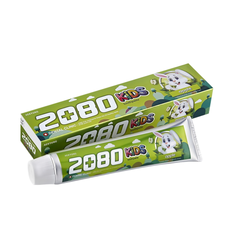 Kerasys Зубная паста детская со вкусом яблока / Dental Clinic  2080 Kids Applesauce Toothpaste (2+), 80 гр. 