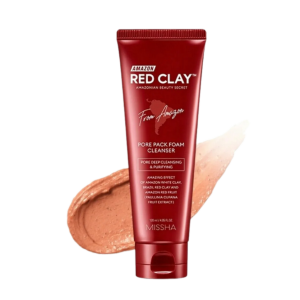 MISSHA Глиняная пенка-маска для очищения Amazon Red Clay Pore Pack Foam Cleanser 120 мл.