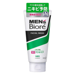 KAO Men's Biore Acne Care Мужская пенка для умывания против акне с освежающим ароматом цитрусов 130 гр.