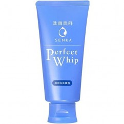 SHISEIDO SENKA Perfect Whip Увлажняющая пенка для умывания с гиалуроновой кислотой и протеинами шелка 120 гр