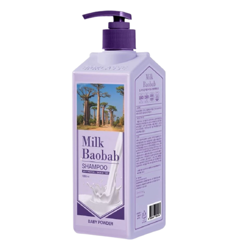 Milk Baobab Шампунь для волос с ароматом детской пудры / Original Shampoo Baby Powder, 1000 мл.