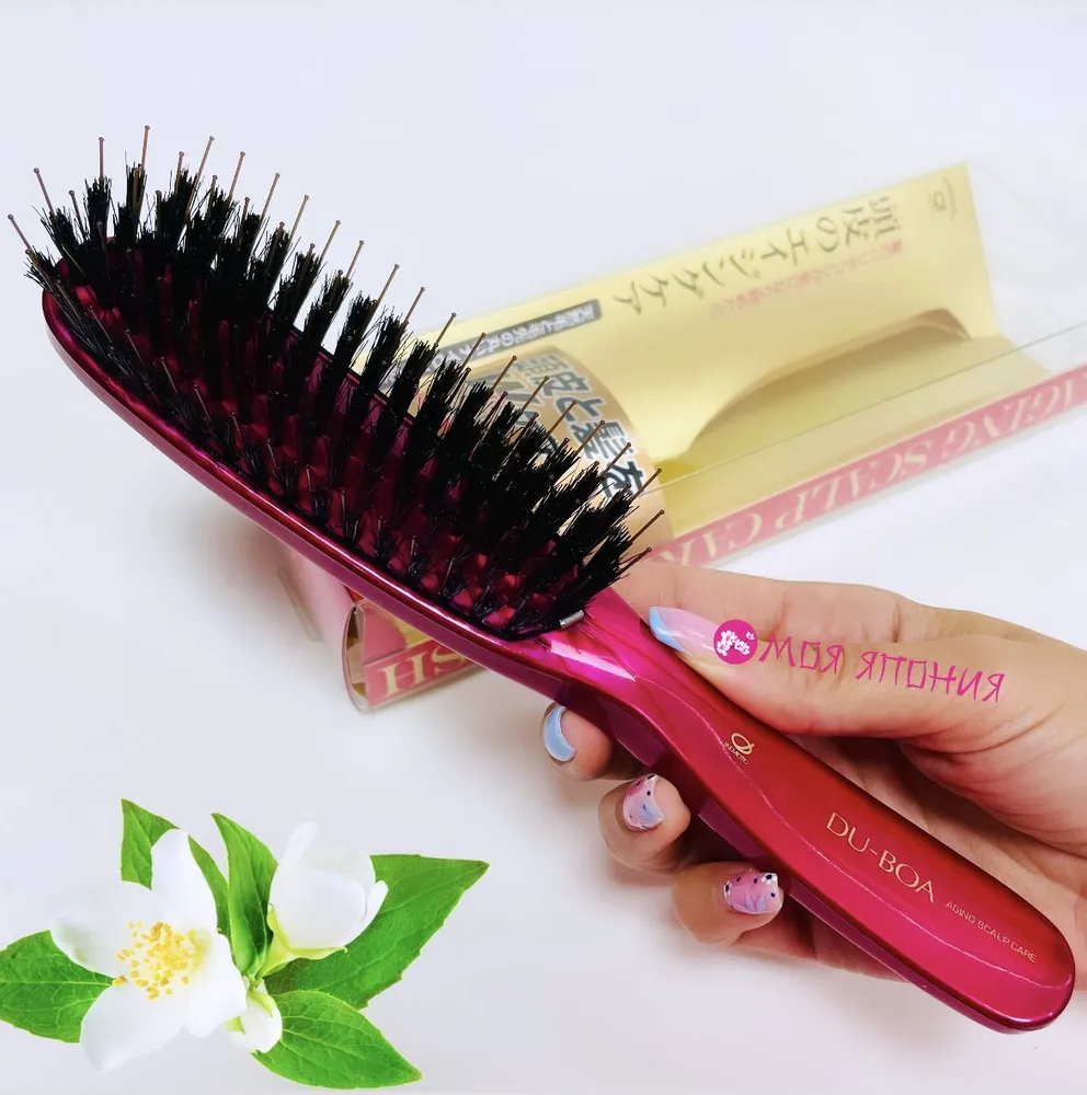 IKEMOTO Aging Scalp Care Brush DU-BOA Антивозрастная щётка расческа для ухода за волосами и кожей головы 1 шт.