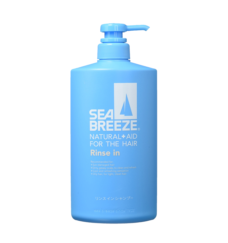 Shiseido Шампунь и кондиционер (2 в 1) для жирной кожи головы с ментолом / Sea Breeze, 600 мл.