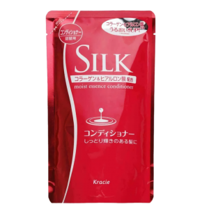 KRACIE Увлажняющий кондиционер для волос с шелком и природным коллагеном, Silk Moist Essence Conditioner  350 мл мягкая упаковка