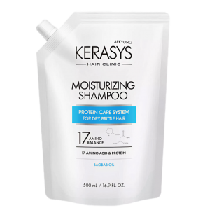 KeraSys Шампунь для волос Увлажняющий / Moisturizing Shampoo, 500 мл. мягкая упаковка
