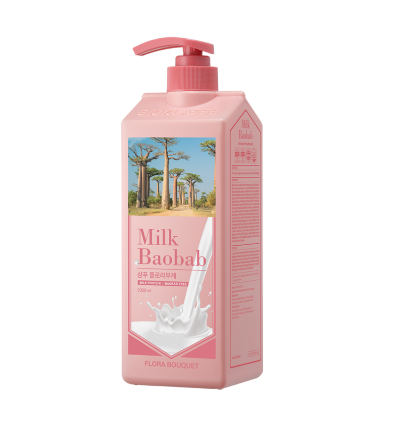 Milk Baobab Шампунь для волос парфюмированный с цветочным ароматом / Shampoo Flora Bouquet 1000 мл.